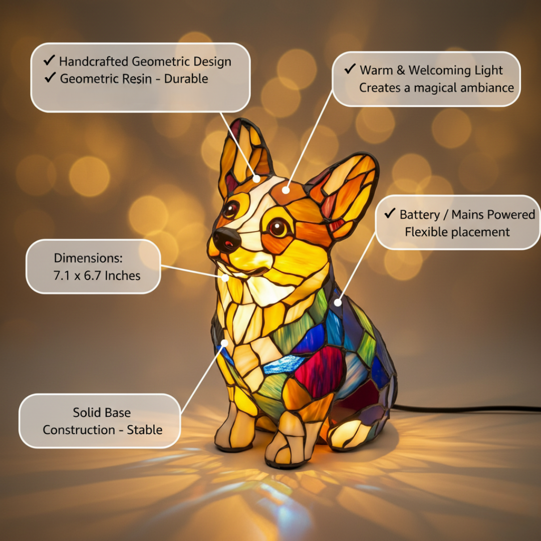 Lampe Glück Corgi