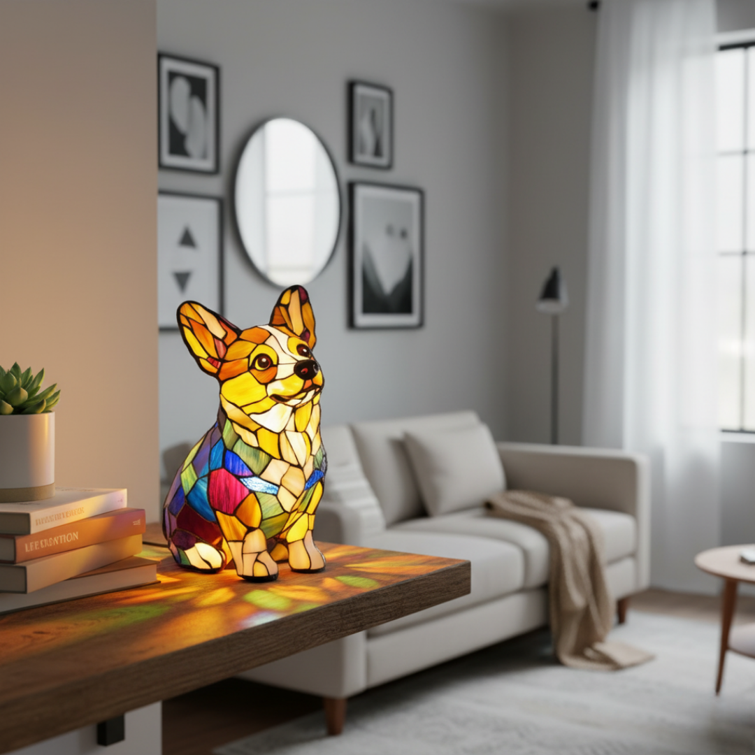 Lampe Glück Corgi