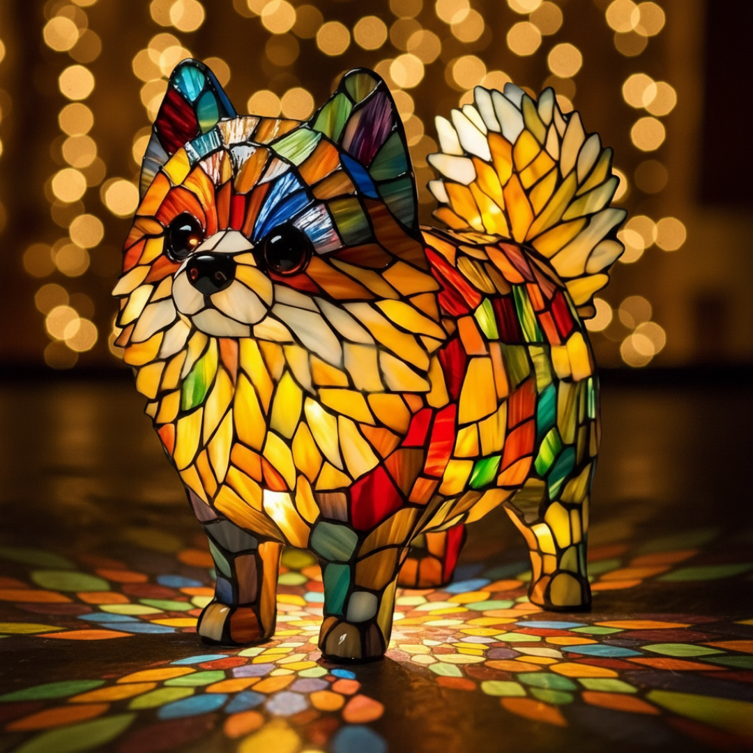 Pomerano des ewigen Glanzes und Licht der Kamin