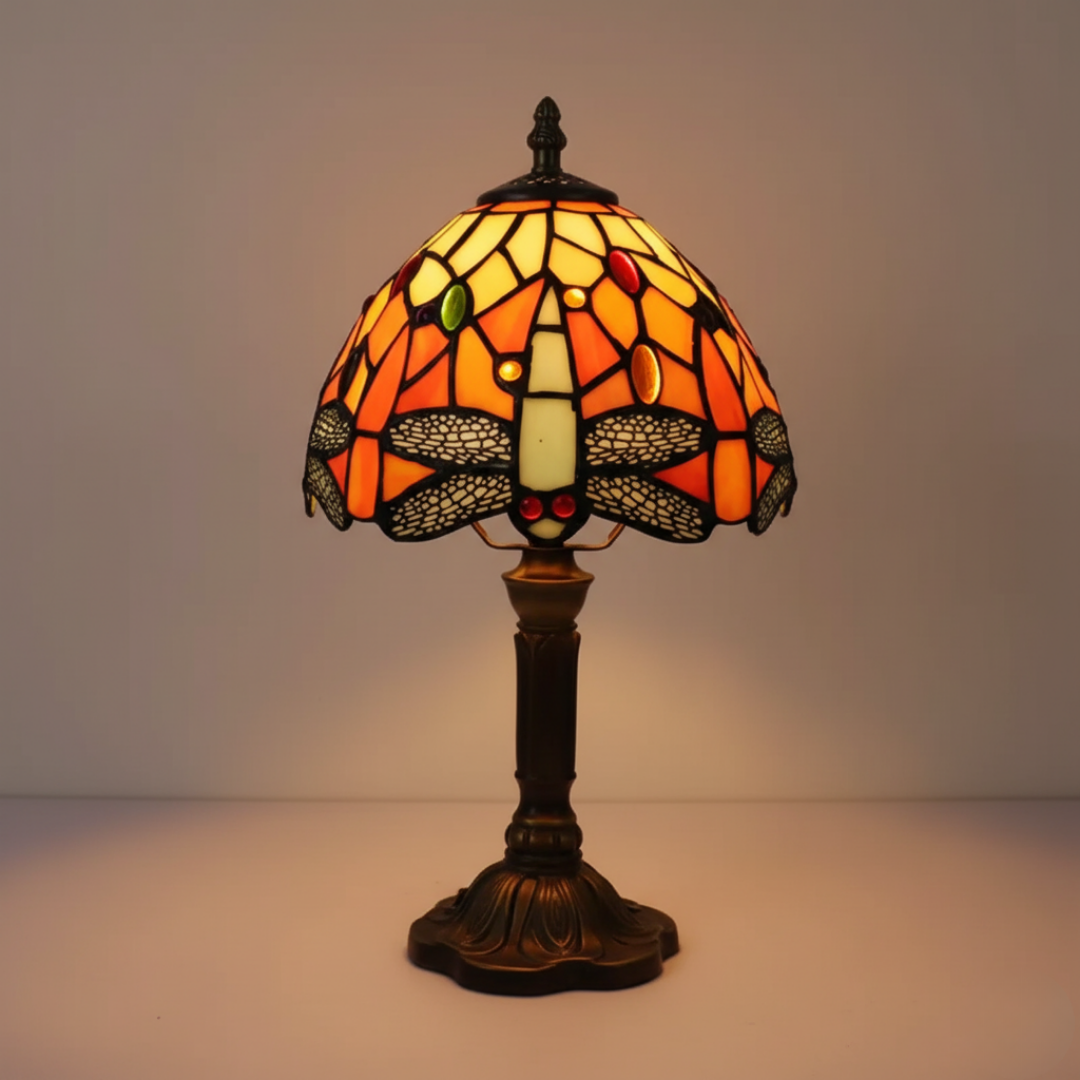 Tischlampe LED Buntglas Dekorative
