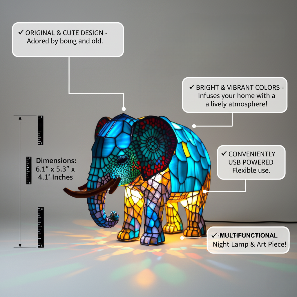 Noa – Lampe Elefant Bezaubernder