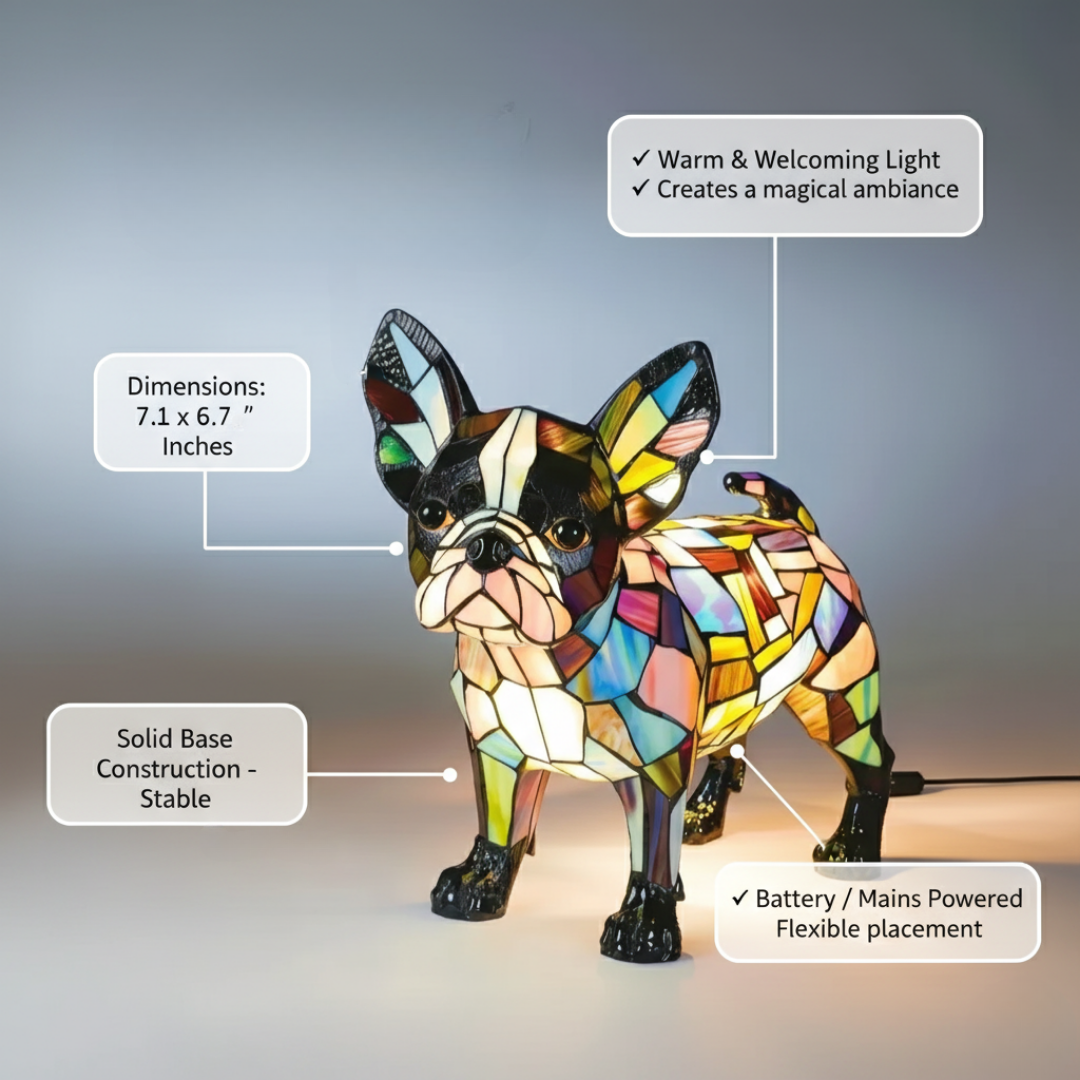 Lampe Eleganz Boston Terrier