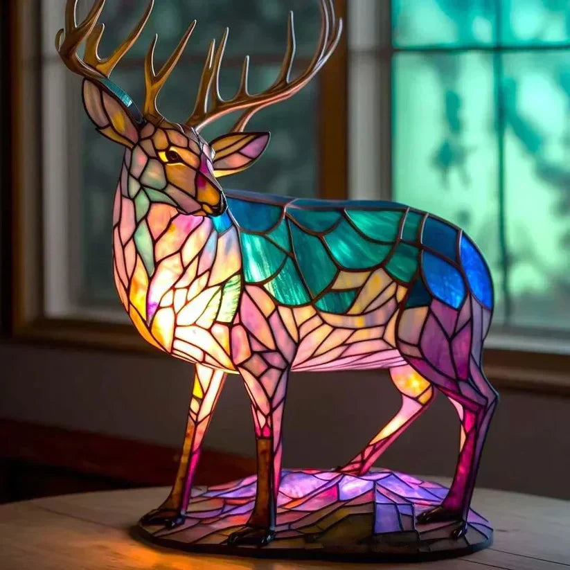 Lampe mit Motiv de Hirsch